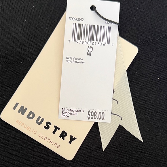 INDUSTRY Black Knit Sweater Cargo Trousers - Picture 2 of 7